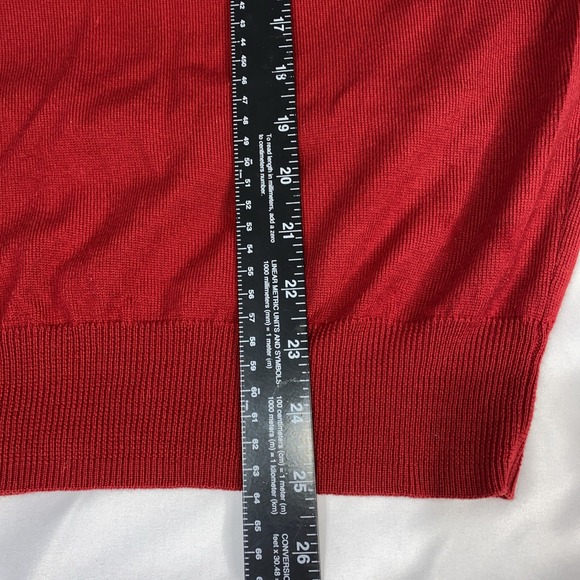 Jos.A Bank Signature Collection 100%Merino Wool V Neck Knit Sweater Sz L - Picture 4 of 7